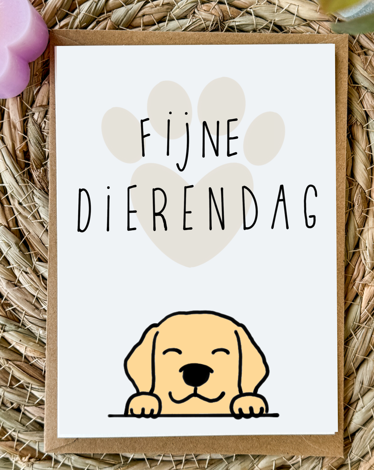 Wenskaart Fijne Dierendag 🐶