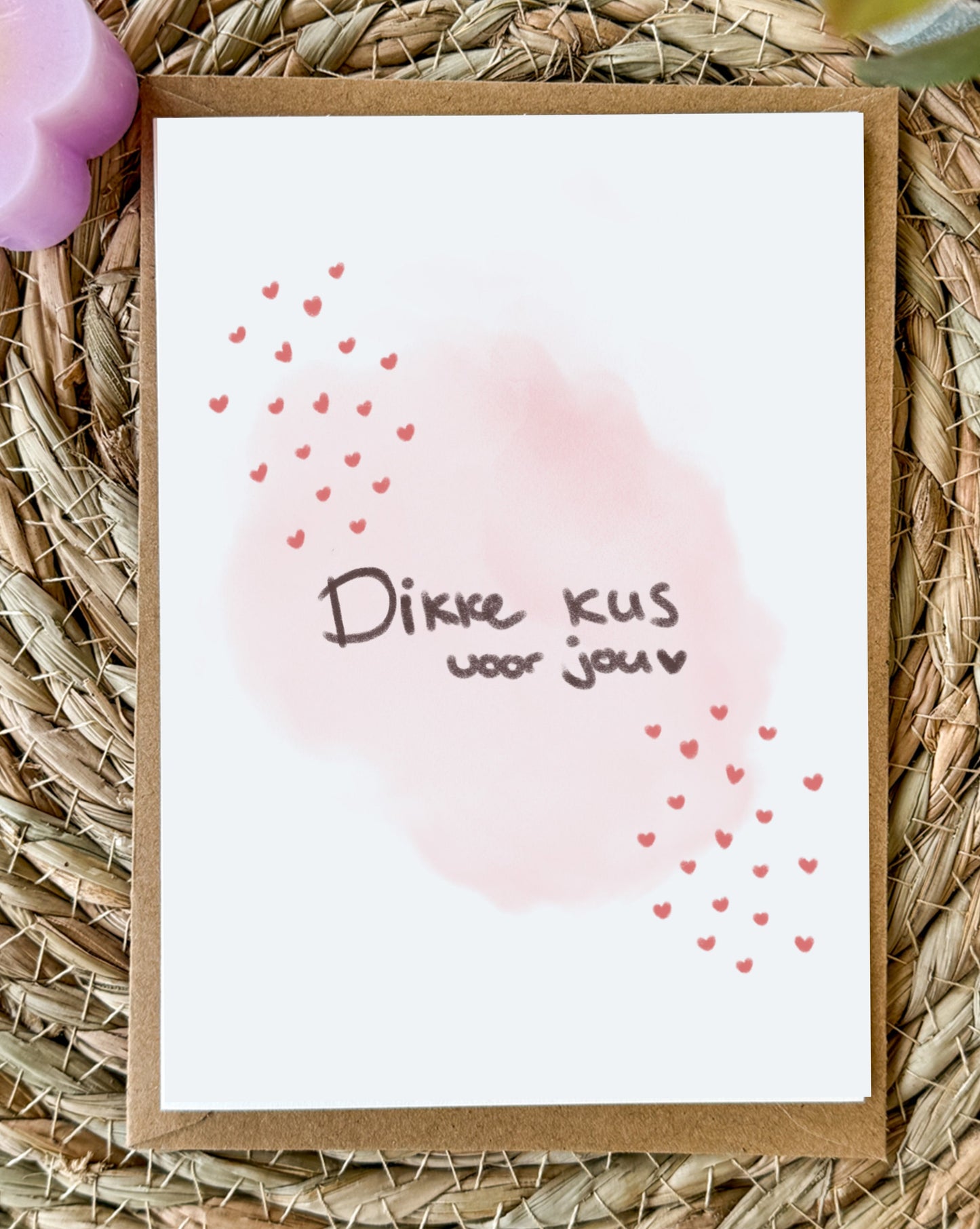 Valentijnskaart Dikke kus voor jou