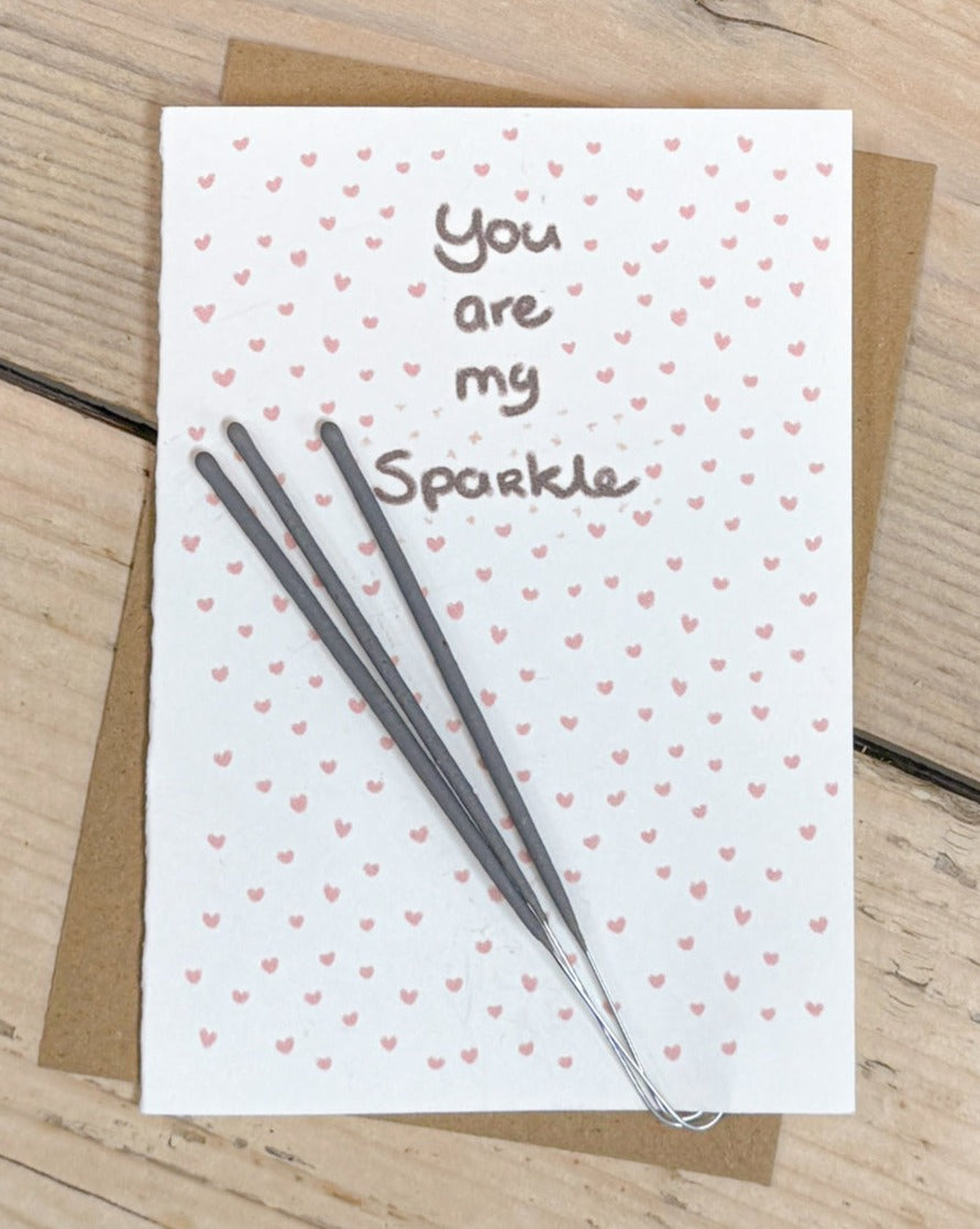 Valentine's Day Card You are my Sparkle with Stars✨