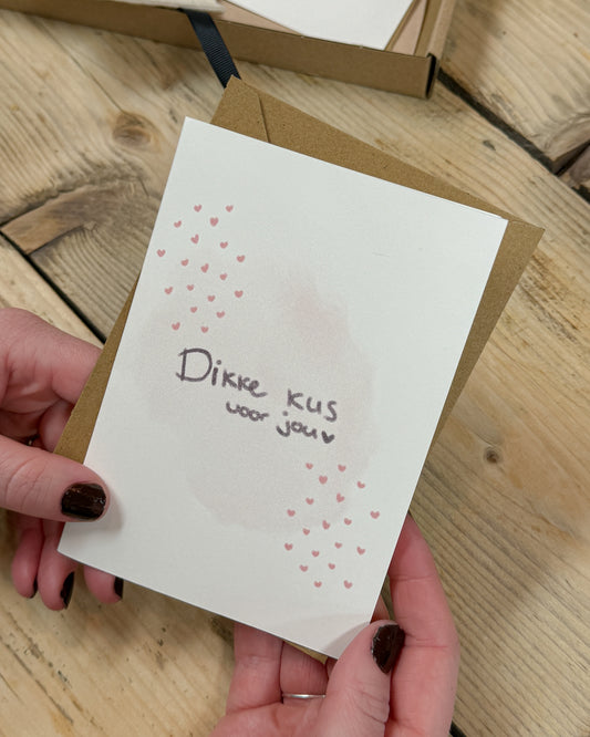 Valentijnskaart Dikke kus voor jou