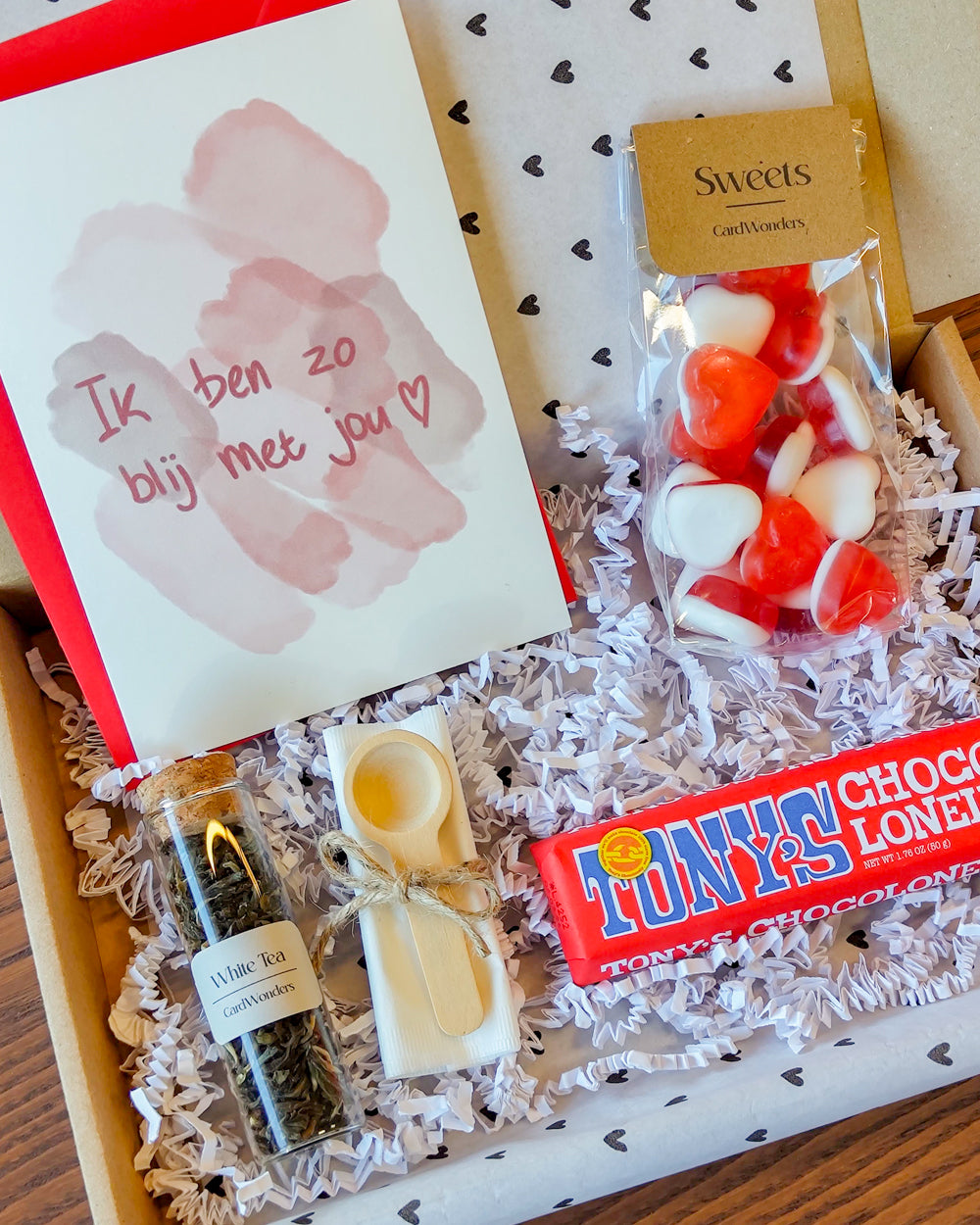 Valentijnscadeau pakket Thee & Chocola🎀