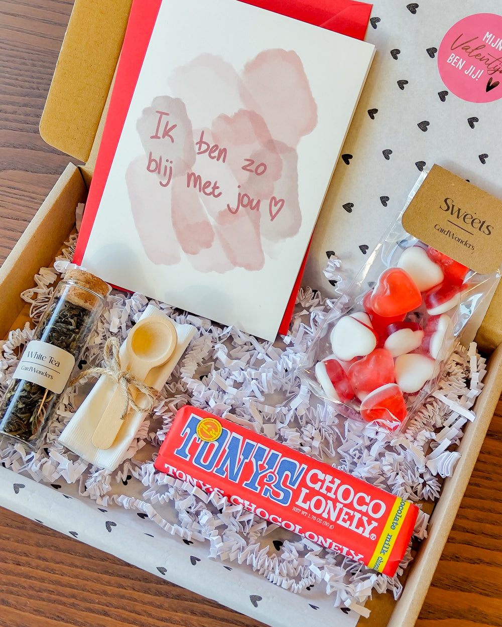 Valentijnscadeau pakket Thee & Chocola🎀