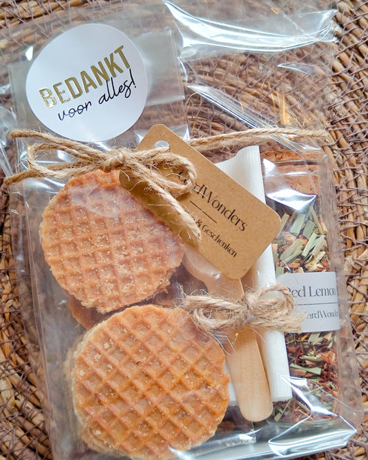 bedankt cadeautje klein thee