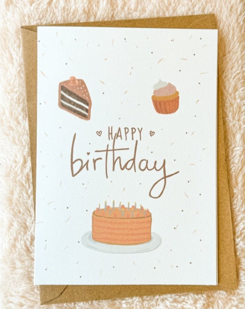 Birthday card Happy Pastries