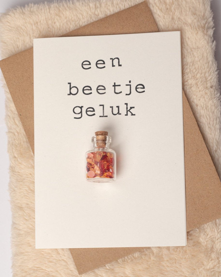 Veel geluk wenskaart