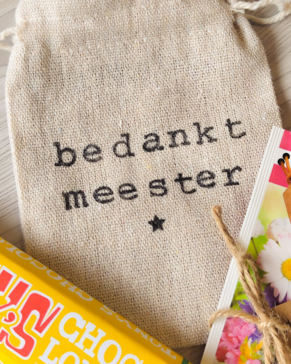 bedankje voor de meester