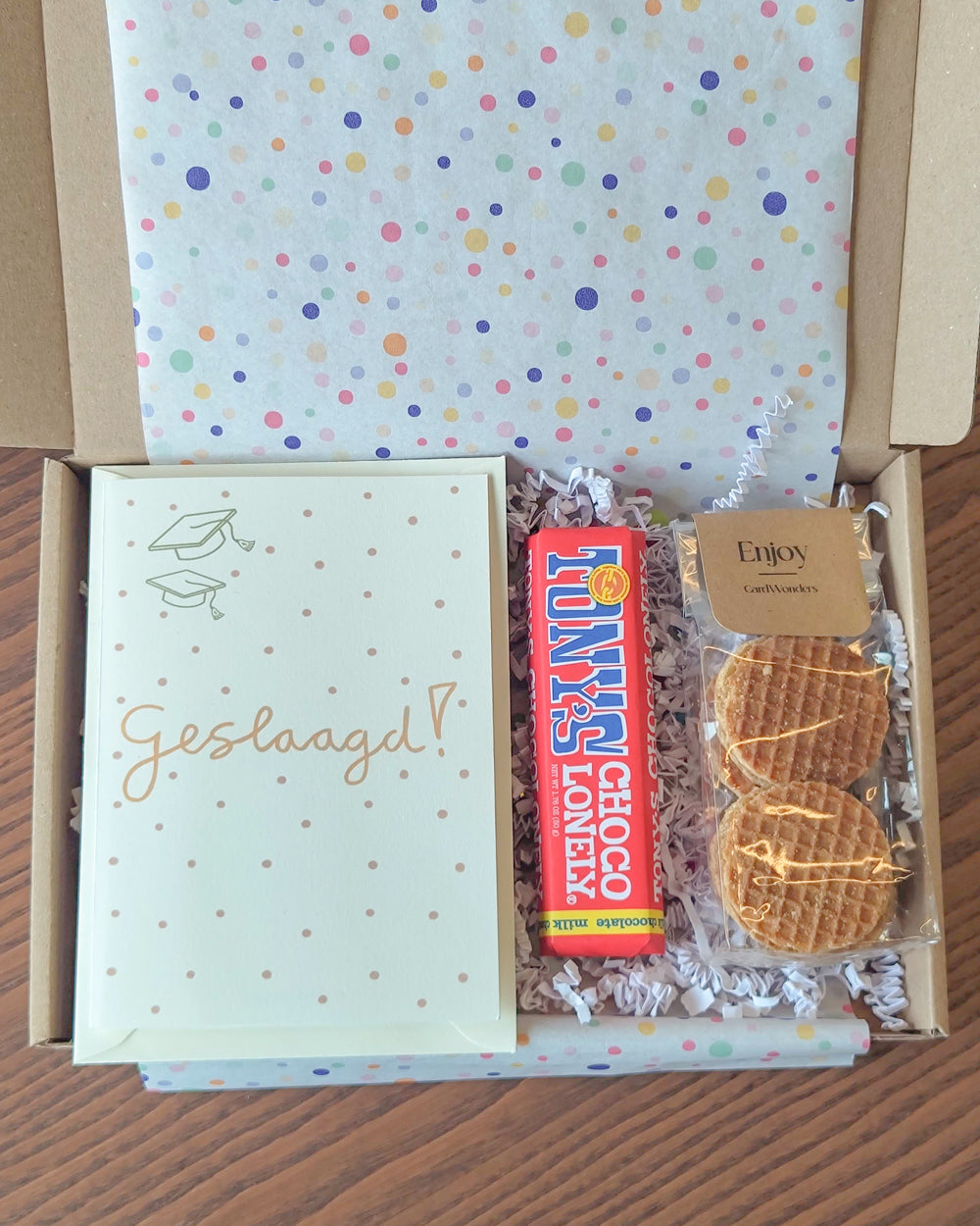 cadeau geslaagd middelbare school brievenbus