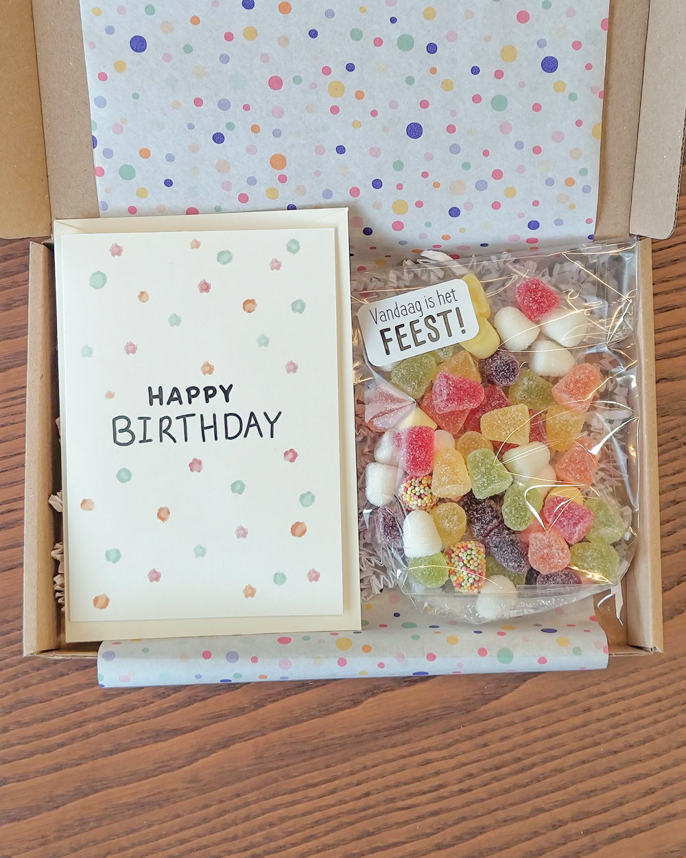 cadeau snoepliefhebber versturen brievenbus goedkoop