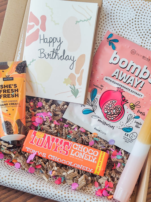 cadeau pakket verzorging vrouw 40 jaar verjaardag kado versturen verjaardagscadeau