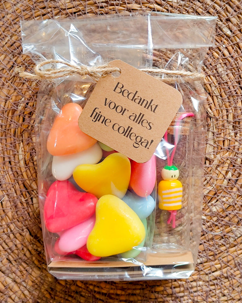 klein bedankt cadeautje collega