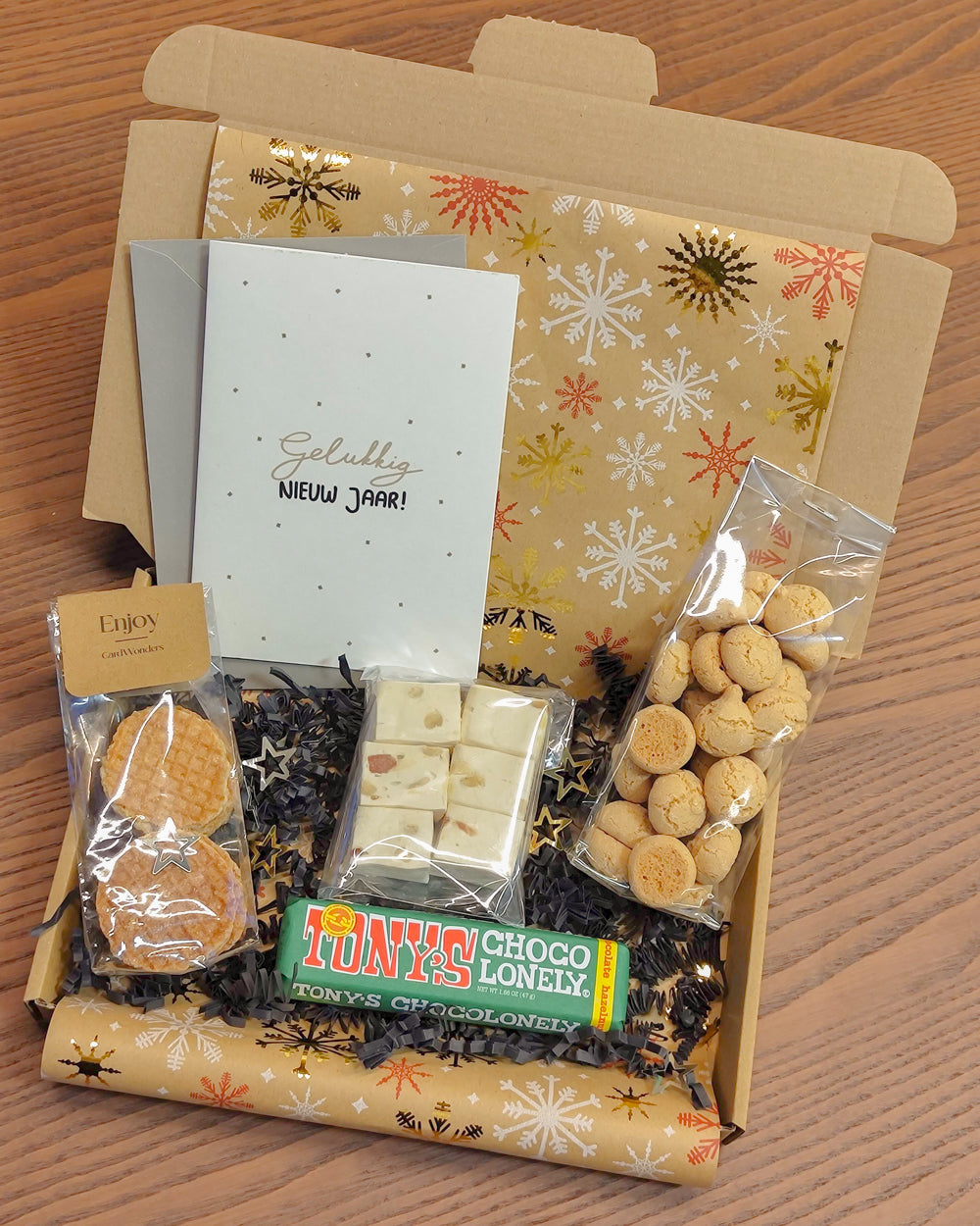 nieuwjaarscadeau meter en peter