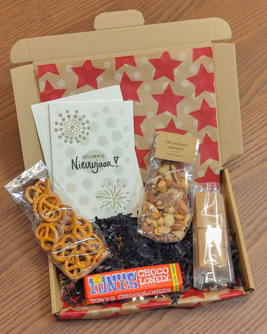 nieuwjaarsgeschenk mannen klanten zakelijk personeel bedrijf medewerkers