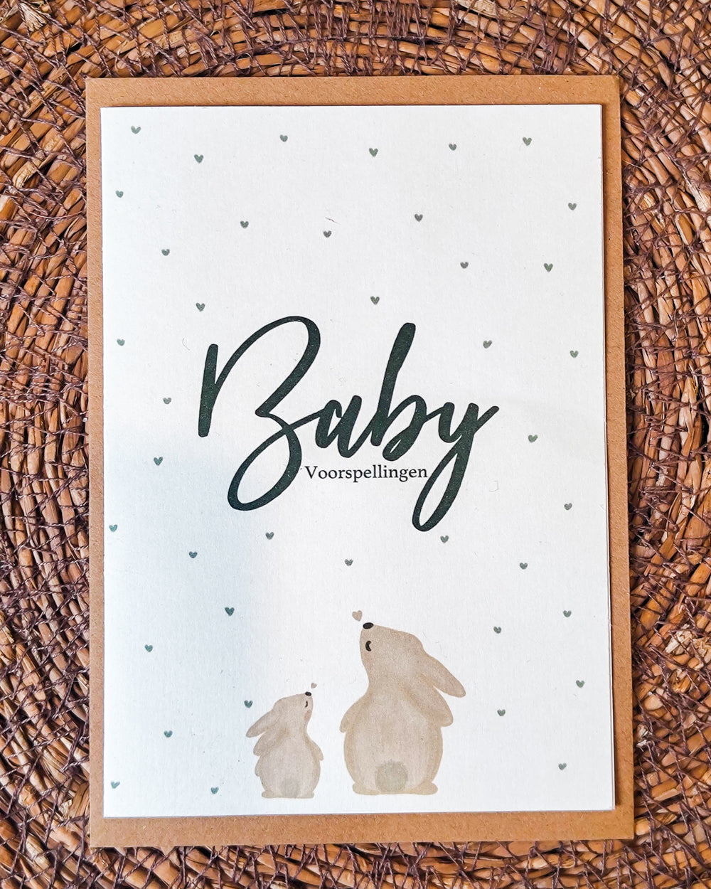 Babyshower Voorspellingen kaart