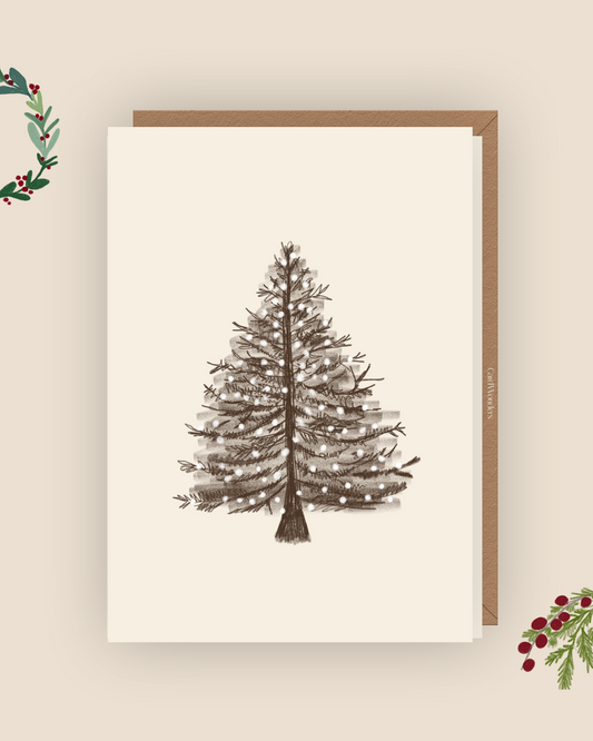 Christmas Card Wild Christmas Tree