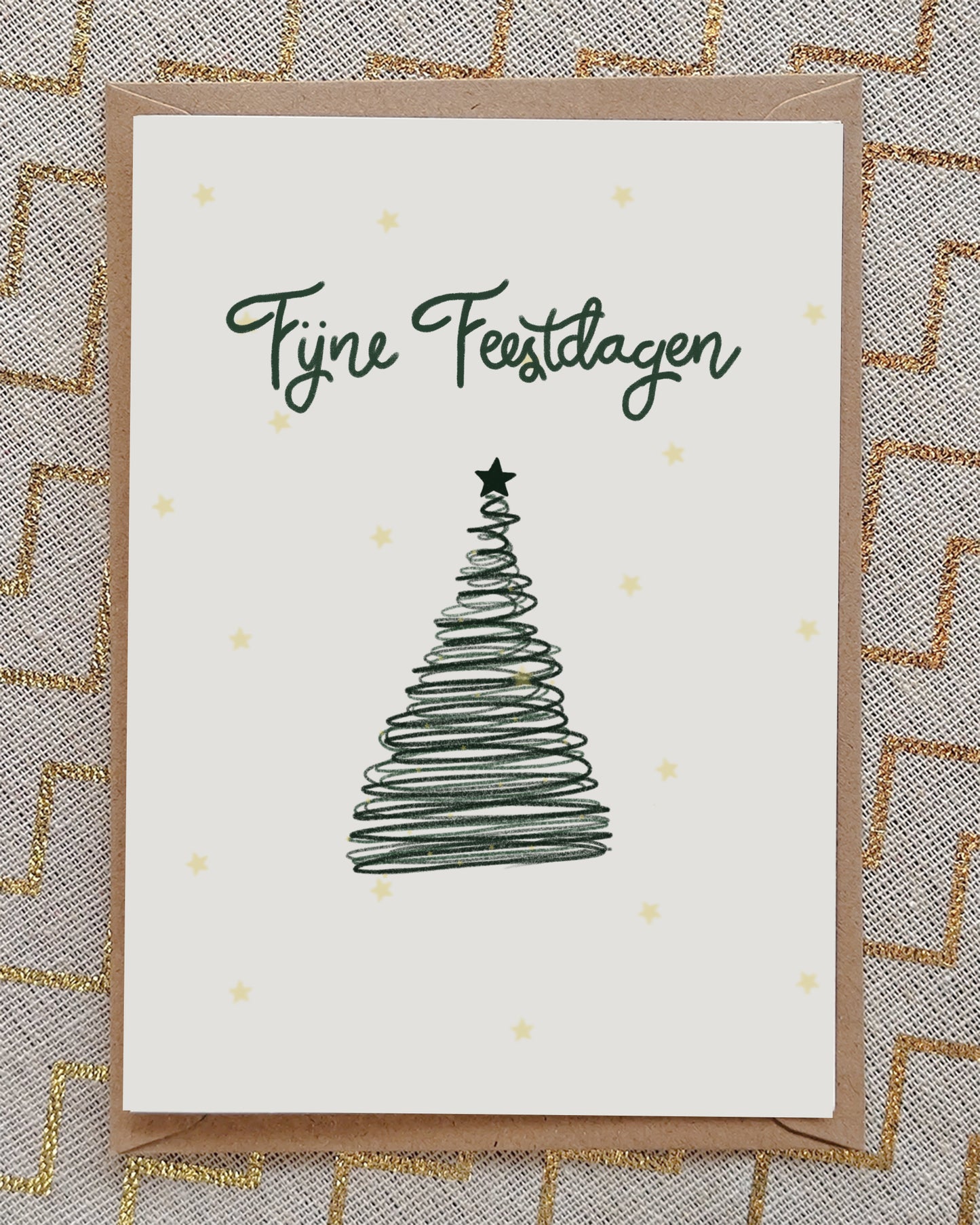 Kerstkaart Fijne Feestdagen 🎄