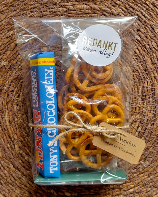 Bedankt Cadeautje Zoutjes & Chocola