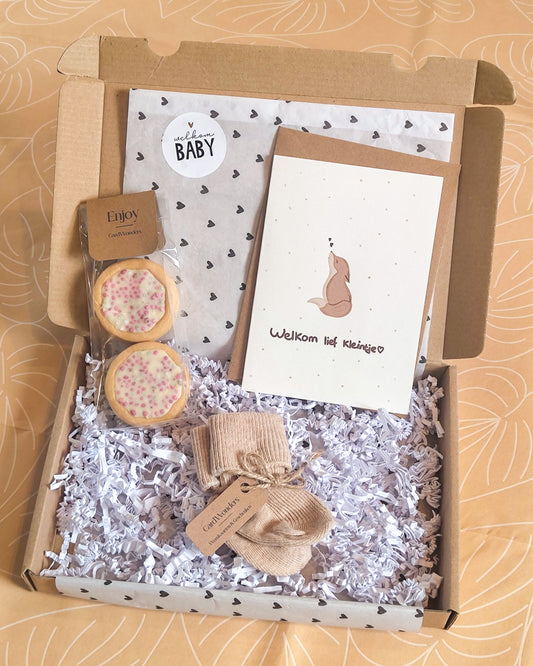 Geboorte cadeaupakketje Muisjes Roze