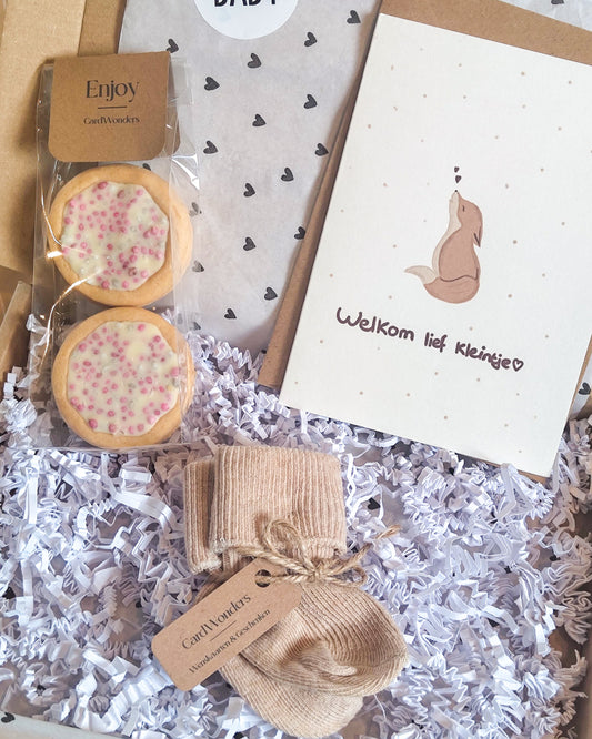 Geboorte cadeaupakketje Muisjes Roze