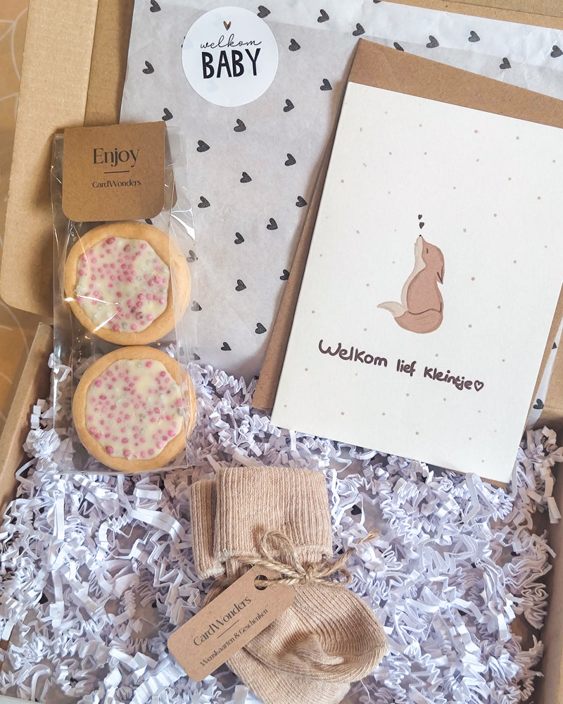 Geboorte cadeaupakketje Muisjes Roze