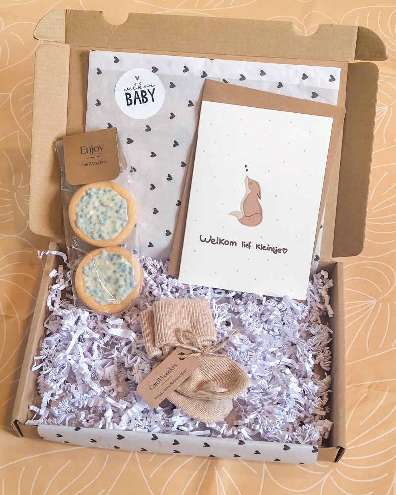 Geboorte cadeaupakketje Muisjes Blauw