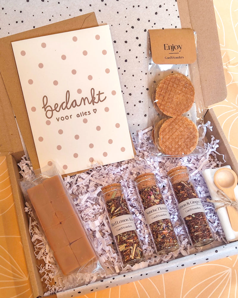 Bedankt cadeaupakket thee
