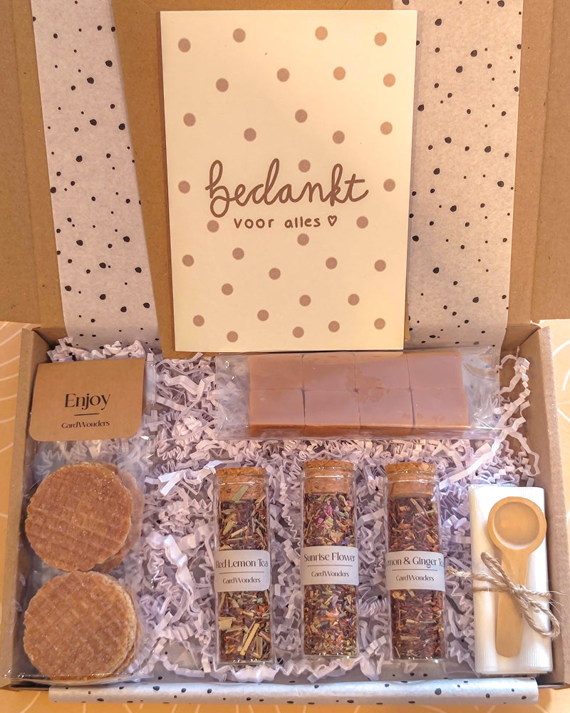 Bedankt cadeaupakket thee