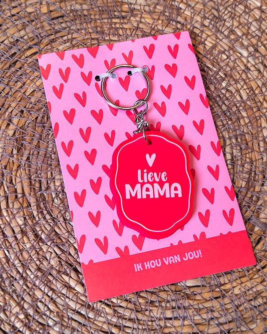 Sleutelhanger Lieve Mama cadeau