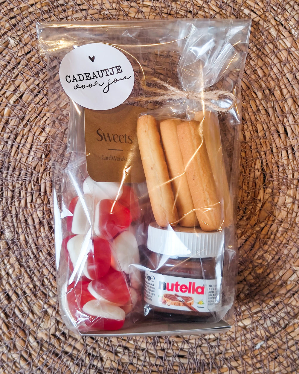 uniek cadeautje nutella hartjes