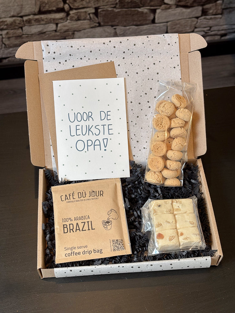Vaderdagcadeau pakket Opa Koffie moment