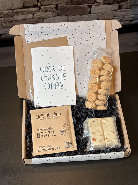 Vaderdagcadeau pakket Opa Koffie moment