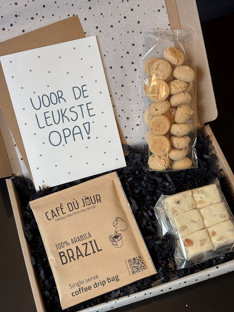 Vaderdagcadeau pakket Opa Koffie moment