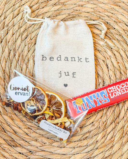 Bedankt Juf Cadeau Ijsthee & Chocola