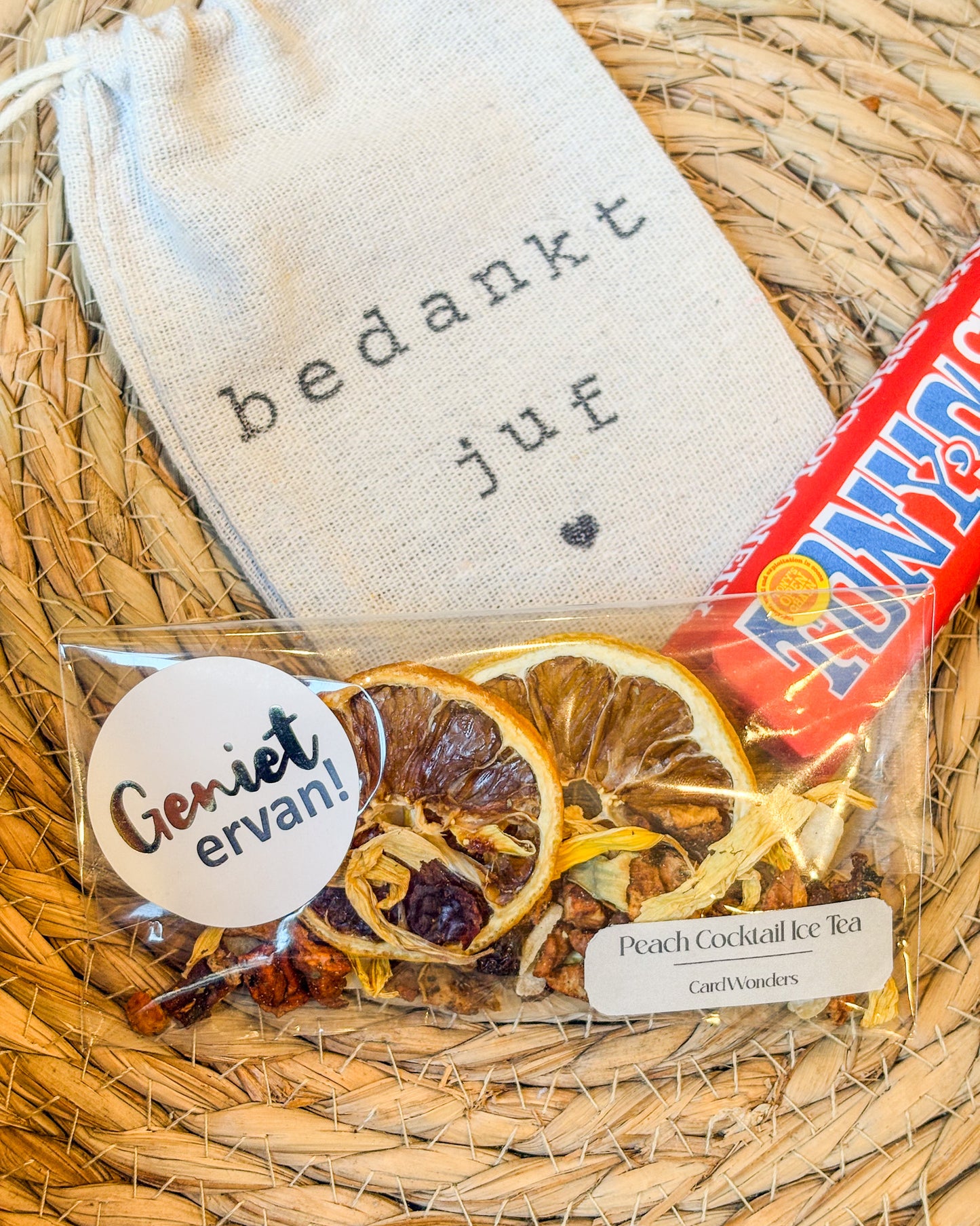 Bedankt Juf Cadeau Ijsthee & Chocola