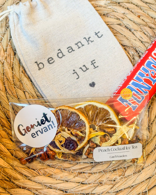 Bedankt Juf Cadeau Ijsthee & Chocola