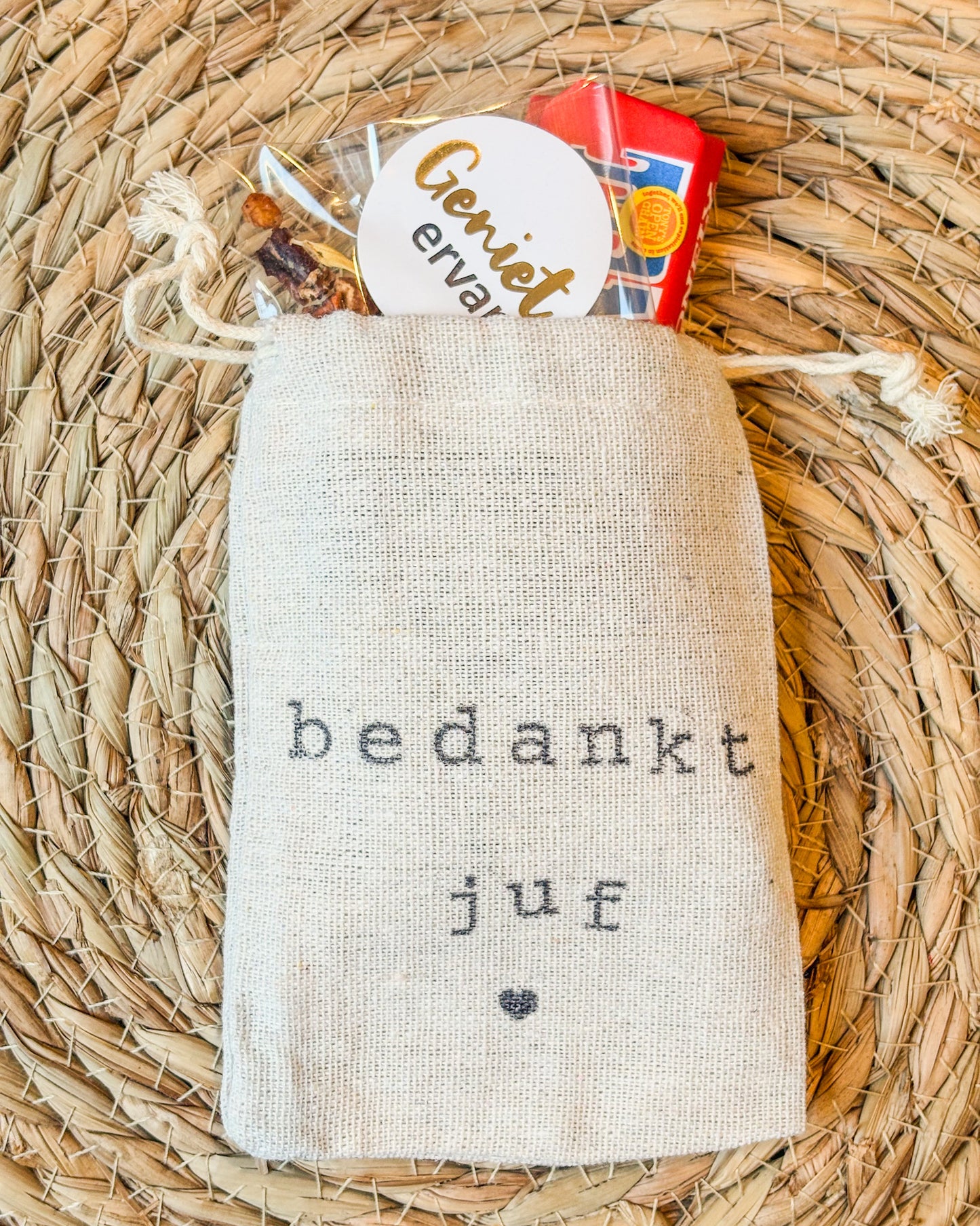 Bedankt Juf Cadeau Ijsthee & Chocola