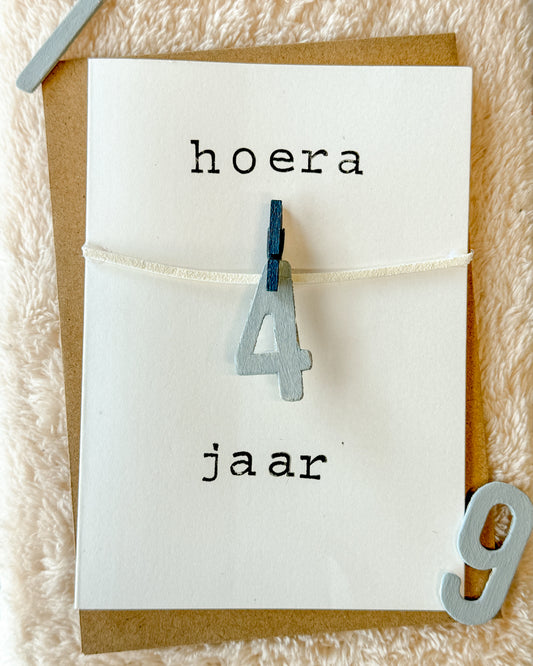 Hurray Number Birthday Card