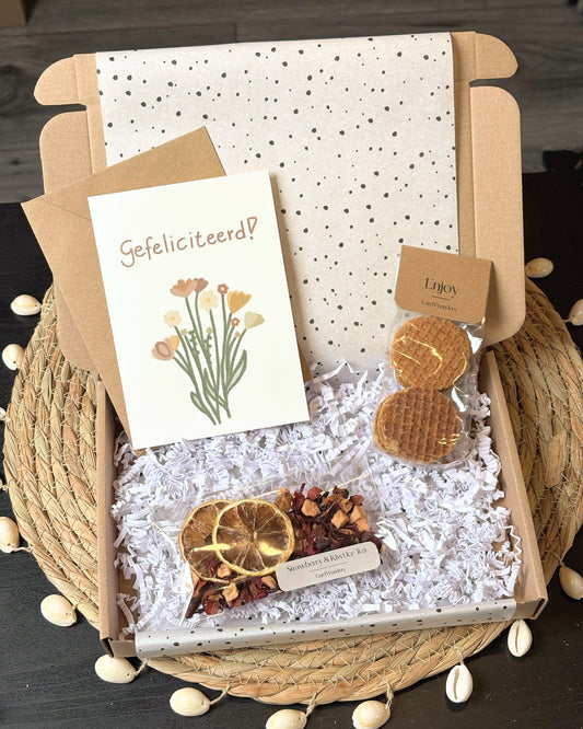 Verjaardagspakket IJsthee & Stroopwafeltjes