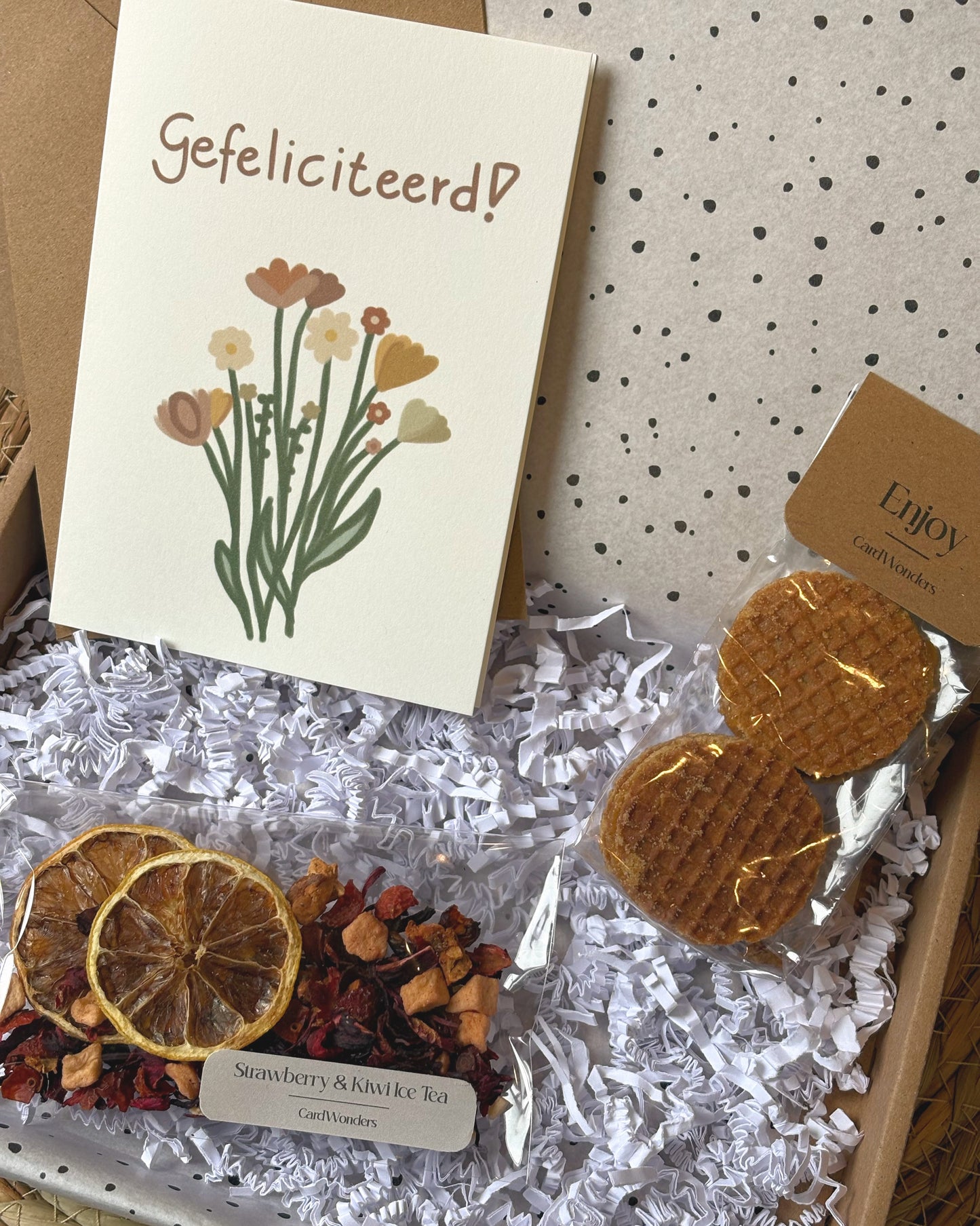 Verjaardagspakket IJsthee & Stroopwafeltjes