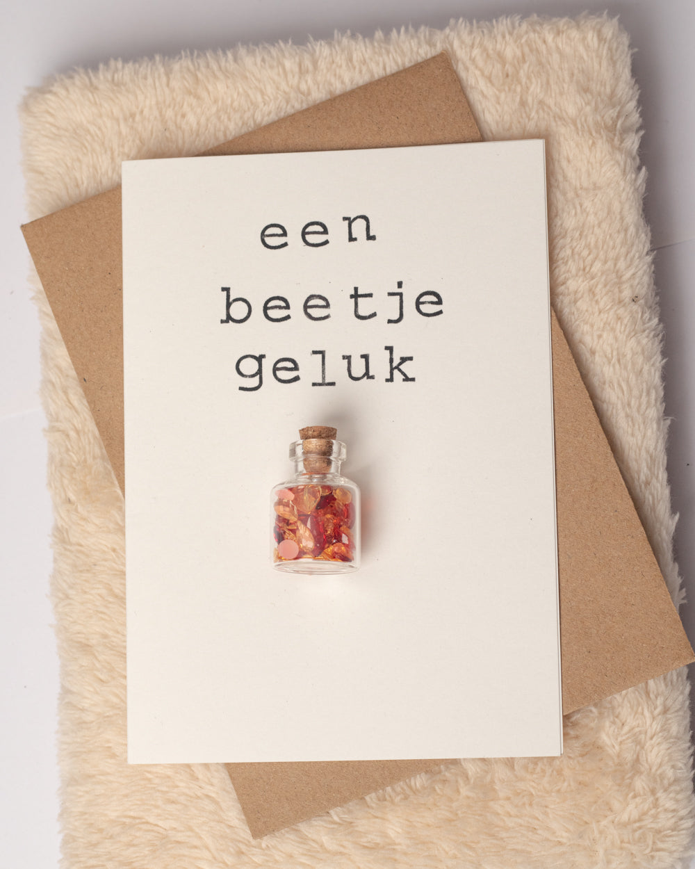 Een beetje geluk wenskaart