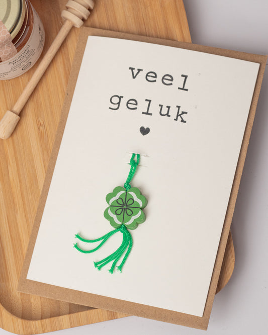 Veel Gelukshanger wenskaart