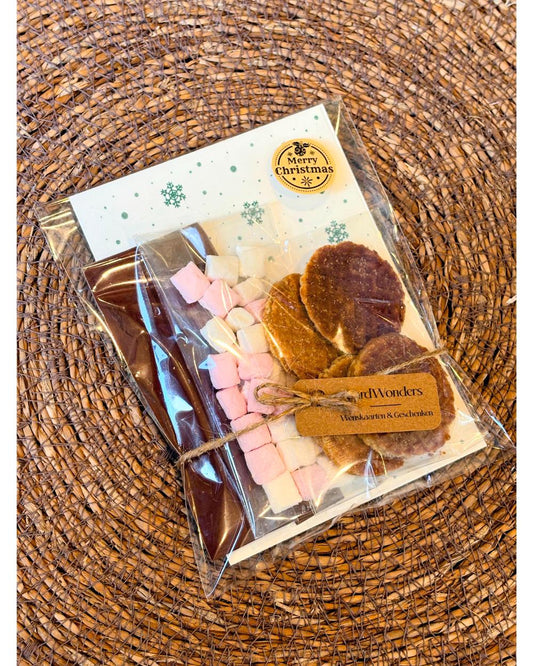 Kerstcadeautje Chocolademelk & Stroopwafeltjes