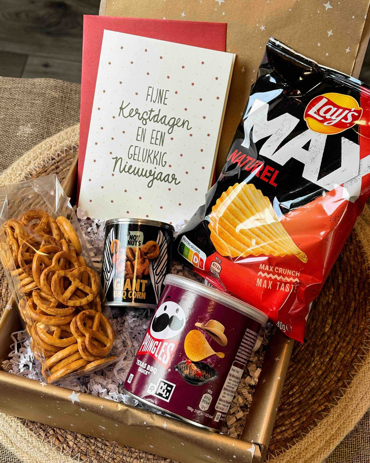 kerstpakket personeel hartige snacks