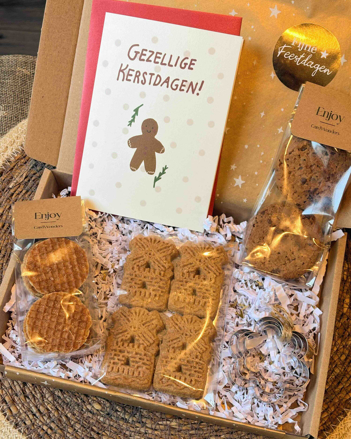 koekmannetje kerstcadeau koekjes