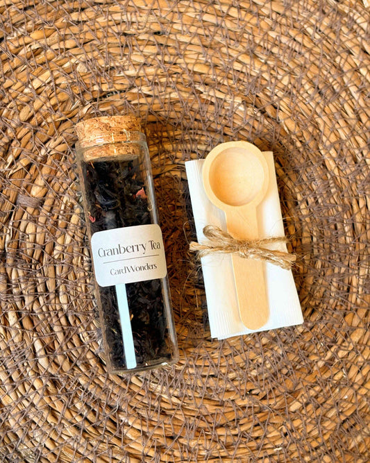 Glazen potje Luxe Thee Cranberry