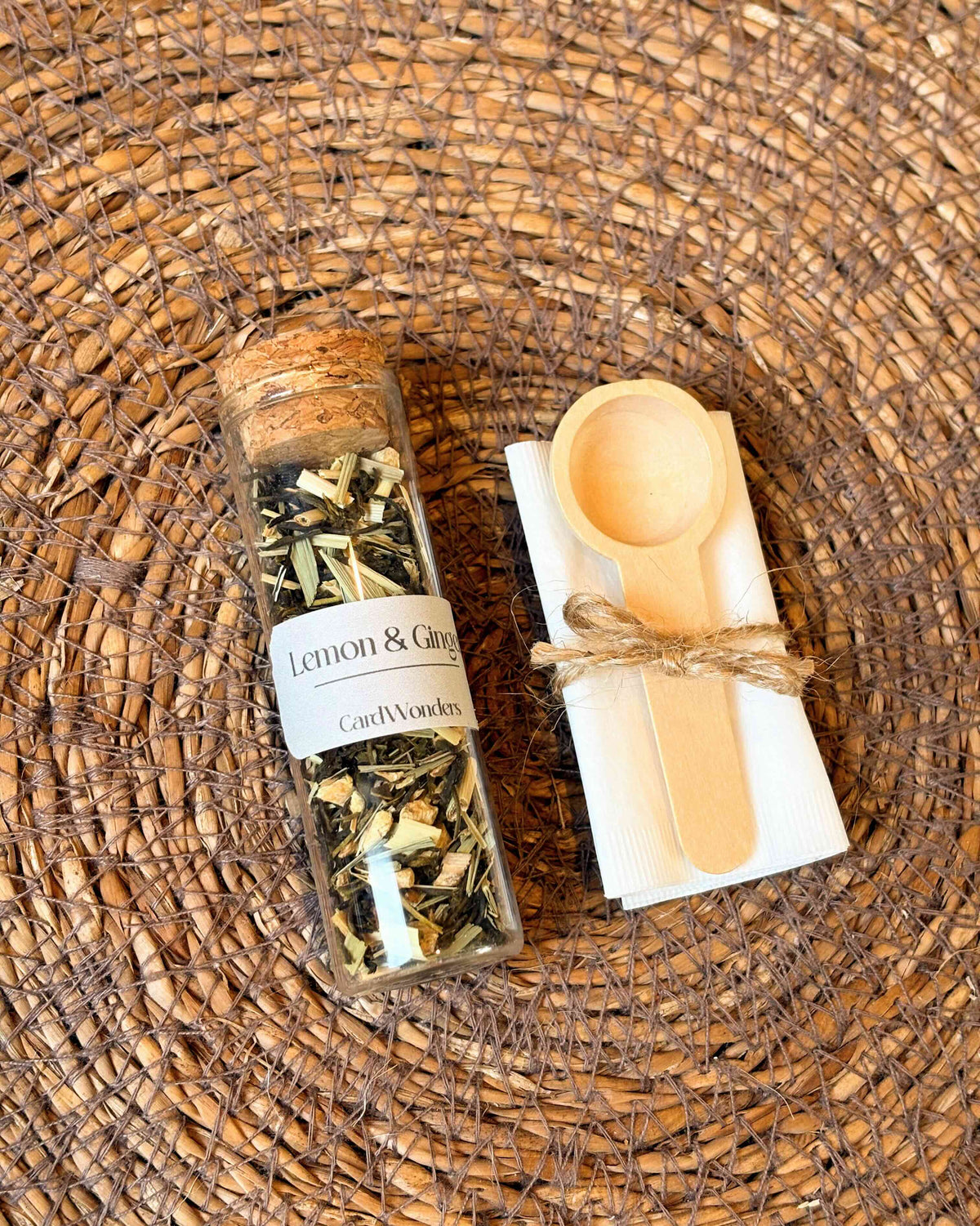 Luxury Red Lemon Tea glass jar
