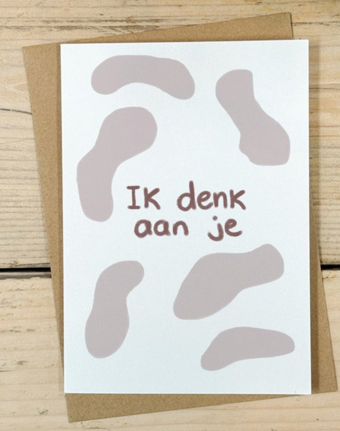 Wenskaart Ik denk aan je