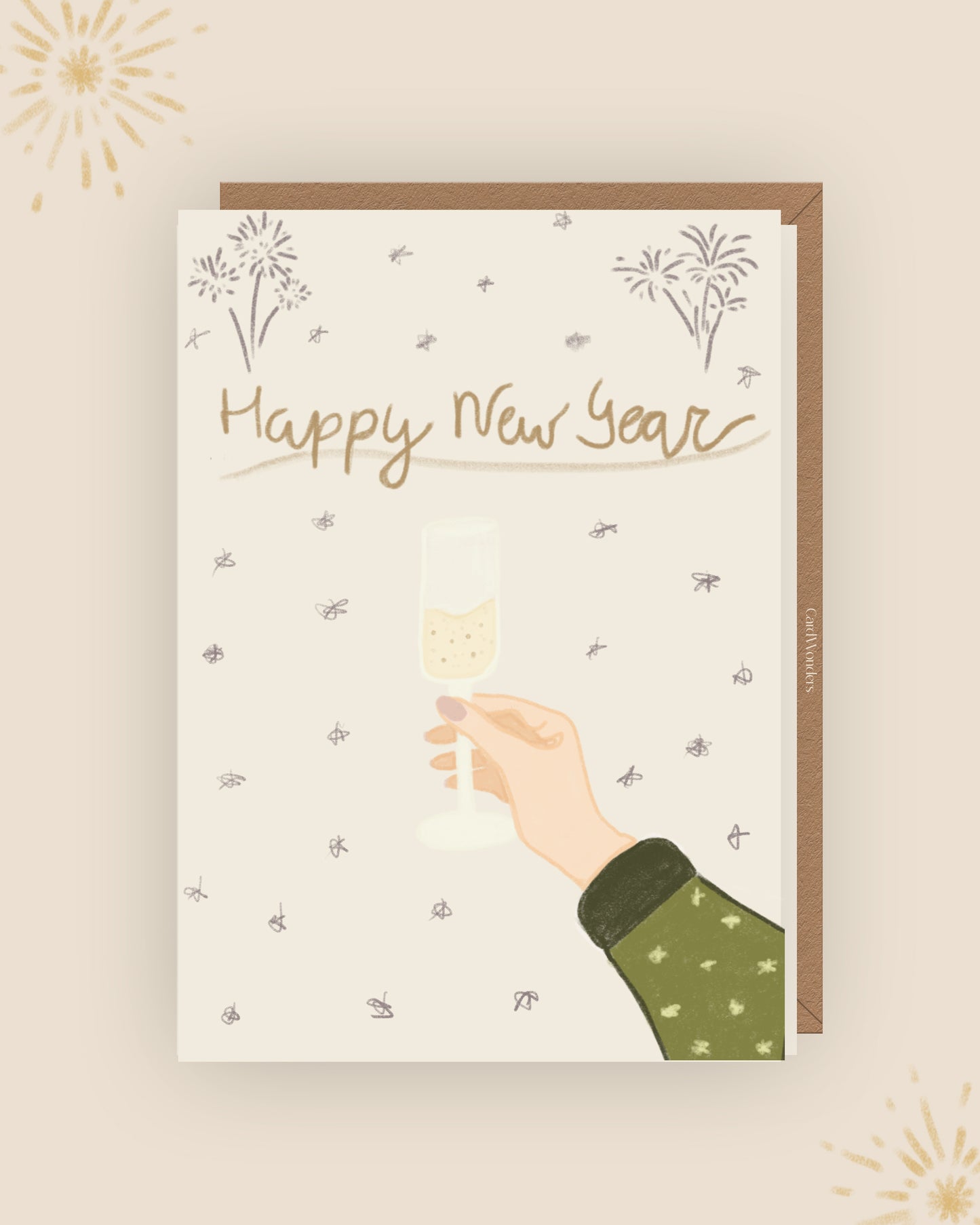 New Year's Card Champagne