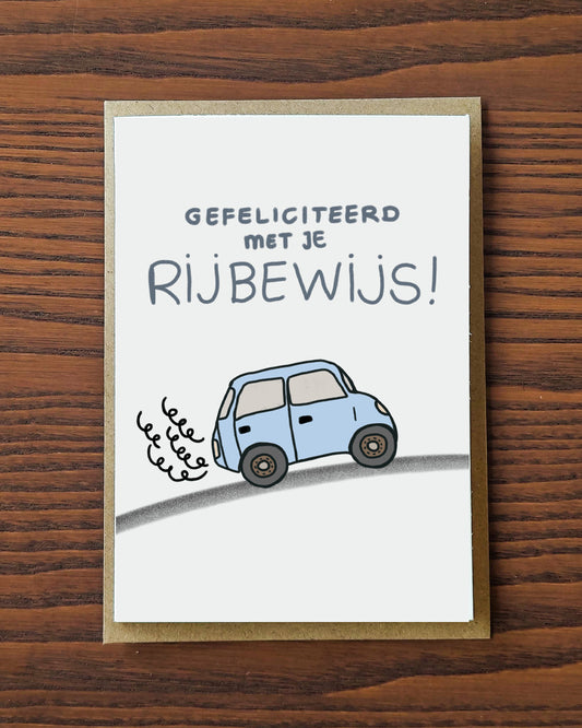 kaart sturen rijbewijs gehaald