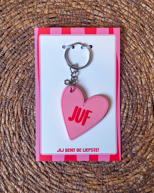 Sleutelhanger Juf