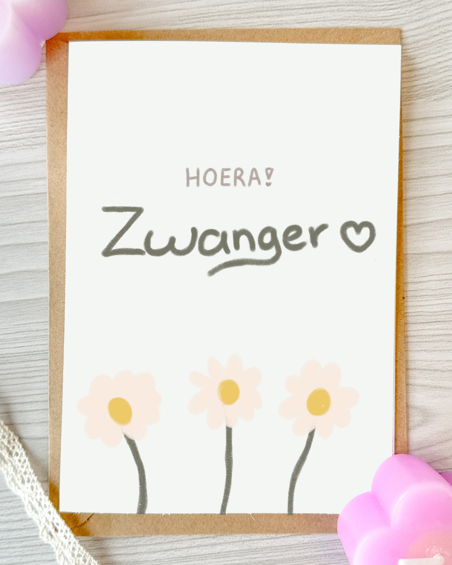 Wenskaart Zwanger